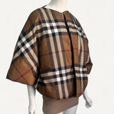 Colete Burberry Puffer Xadrez - Tam Único