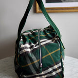 Bolsa Burberry Nylon Check Shield Ivy