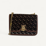 Bolsa Burberry Medium Flocked TB Monogram