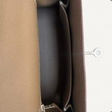 Bolsa Hermès Kelly 25 Epsom Sellier Etoupe com Ferragens Palladium