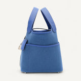 Bolsa Hermès Picotin 18 Cargo Bleu Egee/Bleu Royal com Ferragens Palladium