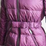 Jaqueta Burberry Nylon com Pêlos Burgundy