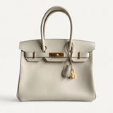 Bolsa Hermès Birkin 30 Epsom Craie com Ferragens Gold