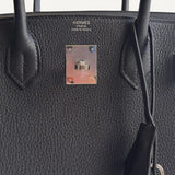 Bolsa Hermès Birkin 30 Togo Noir com Ferragens Palladium