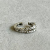 Piercing em Ouro Branco 18K com Diamantes Degradê