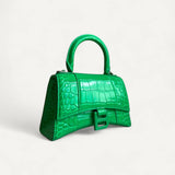 Bolsa Balenciaga Hourglass em Couro Verde