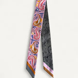 Twilly Hermès Twilly Guepards Bandana Pink Silk