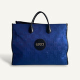 Bolsa Gucci Tote Off The Grid Azul com Monogram