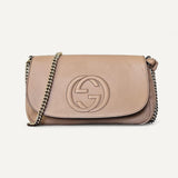 Bolsa Gucci Soho Flap Medium Bege