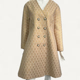 Casaco Valentino Metallic V-Logo Dourado