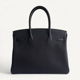 Bolsa Hermès Birkin 30 Togo Noir com Ferragens Palladium