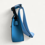 Bolsa Hermès Mini Jypsière Clemence Bleu Jeans Ferragens Palladium