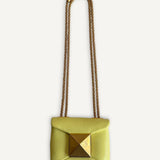 Bolsa Tiracolo Valentino One Stud Micro Amarela