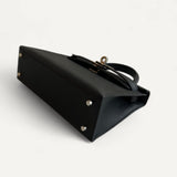 Bolsa Hermès Mini Kelly Noir com Ferragens Palladium