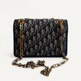 Bolsa Christian Dior Addict Oblique Bag com Ferragens Douradas