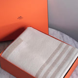 Manta Hermès Ithaque Jacquard de Lã Merino