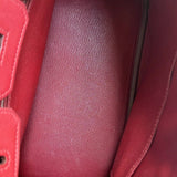 Bolsa Hermès Birkin 25 Rouge H com Ferragens Palladium
