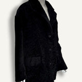 Casaco Prada Shearling Caban Preta