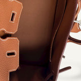 Bolsa Hermès Birkin 25 Togo Gold com Ferragens Palladium