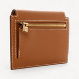 Carteira Hermès Epsom Kelly Pocket Compact Wallet Gold