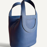 Bolsa Hermès In The Loop 18 Togo Bleu Com Ferragens Palladium
