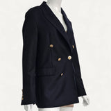 Blazer Burberry Preto com Botões Dourados