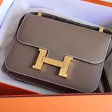 Bolsa Hermès Constance 24 Epsom Etoupe com Ferragens Gold