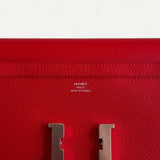 Bolsa Hermés Constance To Go Rouge Radieux com Ferragens Palladium