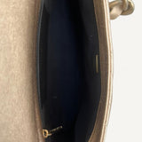 Bolsa Chanel Metallic Lambskin Lacquered Quilted Small Flap Gold