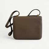 Bolsa  Hermès Constance 18 Swift Etoupe com Ferragens Gold