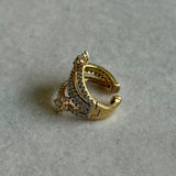 Piercing em Ouro Amarelo 18K com  Brilhantes e Diamantes Yellow Fancy