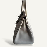 Bolsa Hermès Birkin 25 Togo Beton com Ferragens Palladium