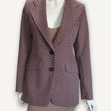 Blazer Victoria Beckham Jacquard Vinho