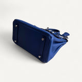 Bolsa Hermès Birkin 25 Togo Bleu France com Ferragens Palladium