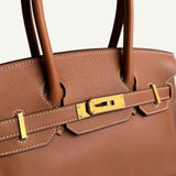 Bolsa Hermès Birkin Shoulder Light 29 Evercolor Gold com Ferragens Gold