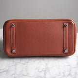 Bolsa Hermès Birkin 30 Togo Barenia com Ferragens Palladium