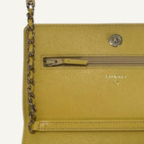 Bolsa Chanel WOC Amarela com Ferragens Douradas