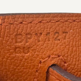 Bolsa Hermès Kelly 28 Togo Orange H com Ferragens Gold