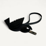 Charm Hermès Black Alligator Birdy Gold Hardware