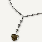 Colar com Coração de Diamante e Fancy Yellow Brown