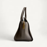 Bolsa Saint Laurent Downtown Baby Tote in Grained Leather Bege