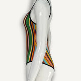 Maiô Chanel Swinsuit Multicolor Strench Jersey