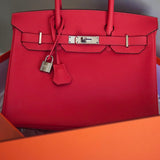 Bolsa Hermès Birkin 30 Veau Epsom Capucine com Ferragens Palladium