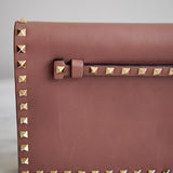 Bolsa Clutch Valentino Rockstud Tabacco