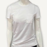 Camiseta Hermès com bordado Blanc