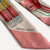 Twilly Hermès Jumping Motif Silk