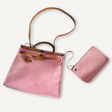 Bolsa Hermès Herbag Zip 31 satchel Com ferragens Palladium