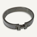 Pulseira Hermès Clic H Blanc com Palladium