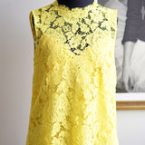 Blusa Dolce & Gabbana Renda Floral Amarela