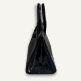 Bolsa Hermès Birkin 30 Croco Porosus Shiny Noir com Ferragens Palladium